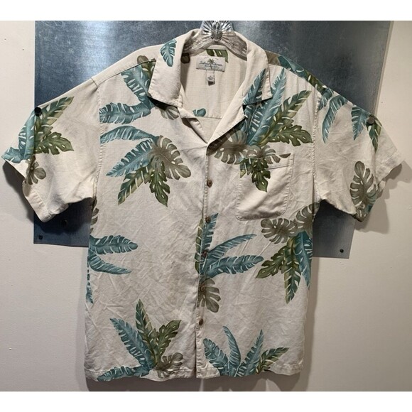 Island Shores Other - Island Shores Hawaiian Shirt Mens Large 100% Washable Silk Button Up Large